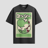 Playera urbana de anime y gaming ExtraLife MX, corte Standard Fit unisex ligero y transpirable en color Deep Black y Pure White, ropa de uso diario para gym y casual.