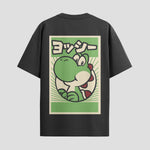 Playera urbana de anime y gaming ExtraLife MX, corte Standard Fit unisex ligero y transpirable en color Deep Black y Pure White, ropa de uso diario para gym y casual.
