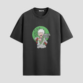 Playera urbana de anime y gaming ExtraLife MX, corte Standard Fit unisex ligero y transpirable en color Deep Black y Pure White, ropa de uso diario para gym y casual.