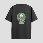 Playera urbana de anime y gaming ExtraLife MX, corte Standard Fit unisex ligero y transpirable en color Deep Black y Pure White, ropa de uso diario para gym y casual.