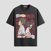 Playera urbana de anime y gaming ExtraLife MX, corte Standard Fit unisex ligero y transpirable en color Deep Black y Pure White, ropa de uso diario para gym y casual.