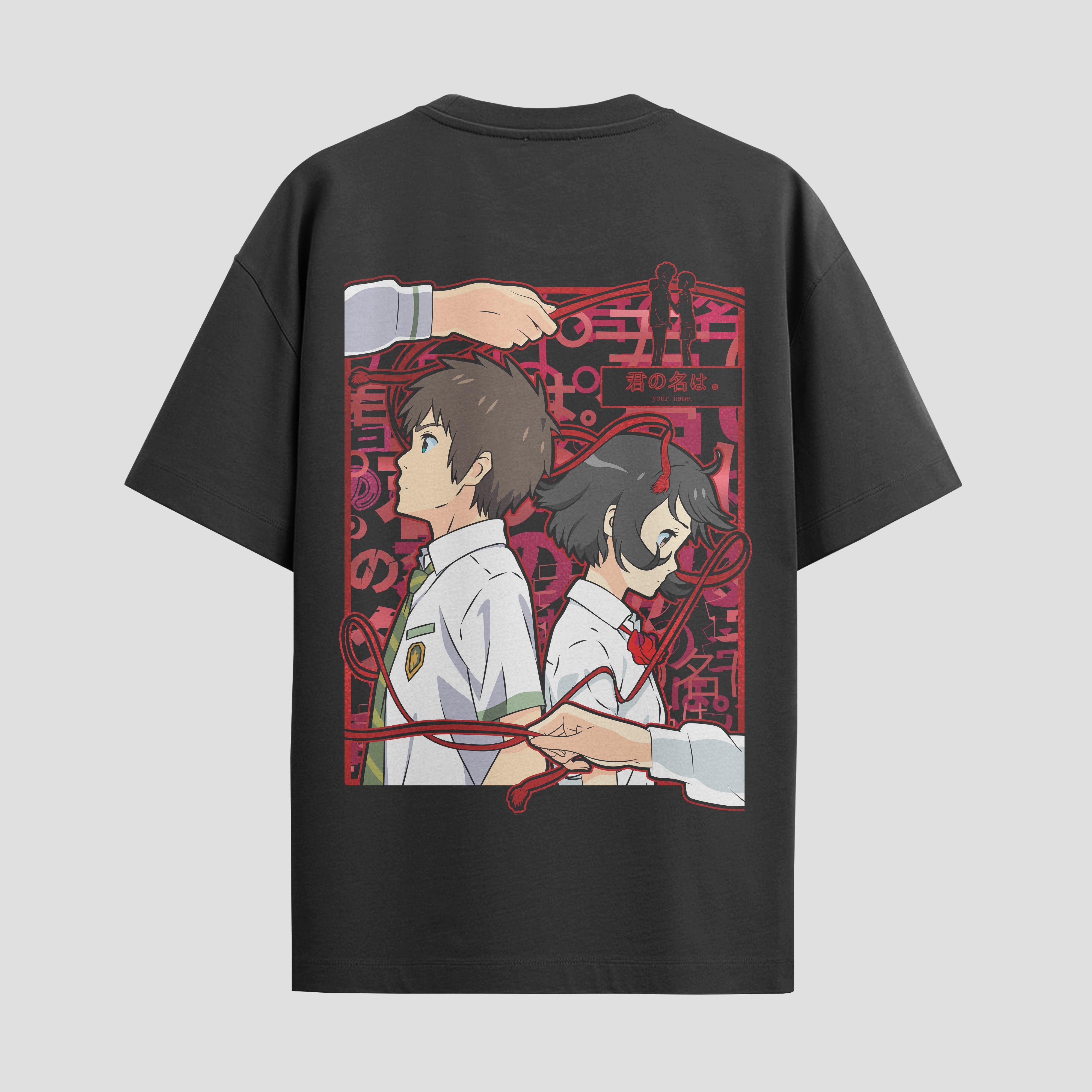 Playera urbana de anime y gaming ExtraLife MX, corte Standard Fit unisex ligero y transpirable en color Deep Black y Pure White, ropa de uso diario para gym y casual.