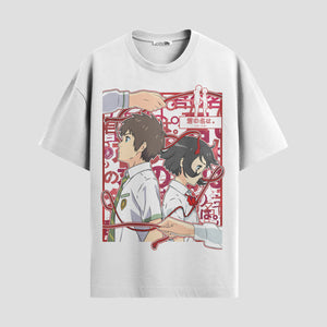 Playera urbana de anime y gaming ExtraLife MX, corte Standard Fit unisex ligero y transpirable en color Deep Black y Pure White, ropa de uso diario para gym y casual.
