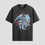 Playera urbana de anime y gaming ExtraLife MX, corte Standard Fit unisex ligero y transpirable en color Deep Black y Pure White, ropa de uso diario para gym y casual.