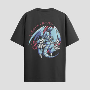 Playera urbana de anime y gaming ExtraLife MX, corte Standard Fit unisex ligero y transpirable en color Deep Black y Pure White, ropa de uso diario para gym y casual.