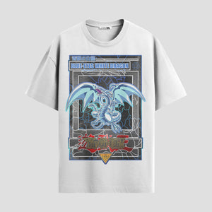 Playera urbana de anime y gaming ExtraLife MX, corte Standard Fit unisex ligero y transpirable en color Deep Black y Pure White, ropa de uso diario para gym y casual.