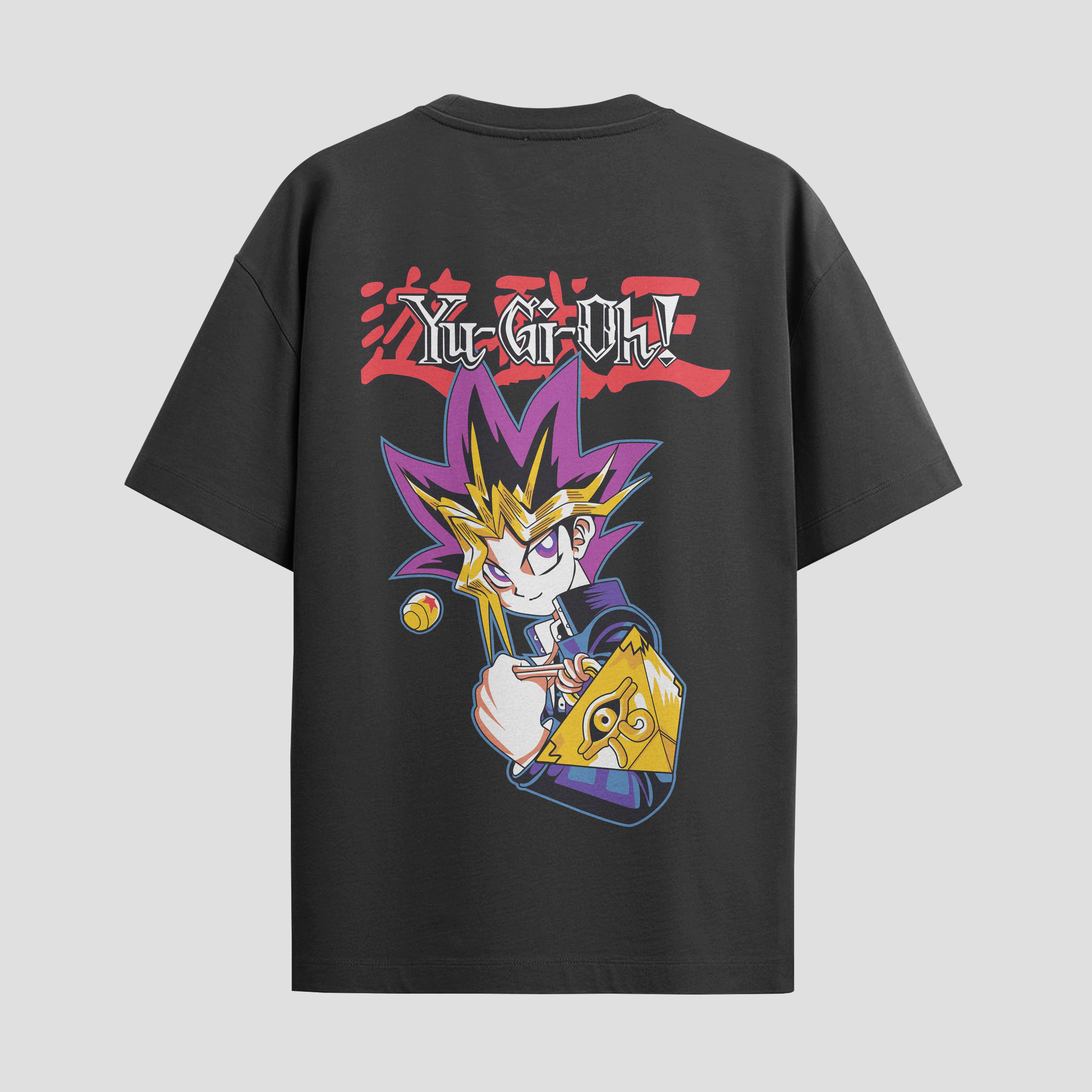 Playera urbana de anime y gaming ExtraLife MX, corte Standard Fit unisex ligero y transpirable en color Deep Black y Pure White, ropa de uso diario para gym y casual.
