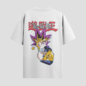 Playera urbana de anime y gaming ExtraLife MX, corte Standard Fit unisex ligero y transpirable en color Deep Black y Pure White, ropa de uso diario para gym y casual.