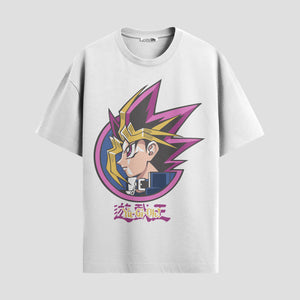 Playera urbana de anime y gaming ExtraLife MX, corte Standard Fit unisex ligero y transpirable en color Deep Black y Pure White, ropa de uso diario para gym y casual.