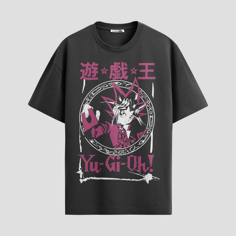 Playera urbana de anime y gaming ExtraLife MX, corte Standard Fit unisex ligero y transpirable en color Deep Black y Pure White, ropa de uso diario para gym y casual.