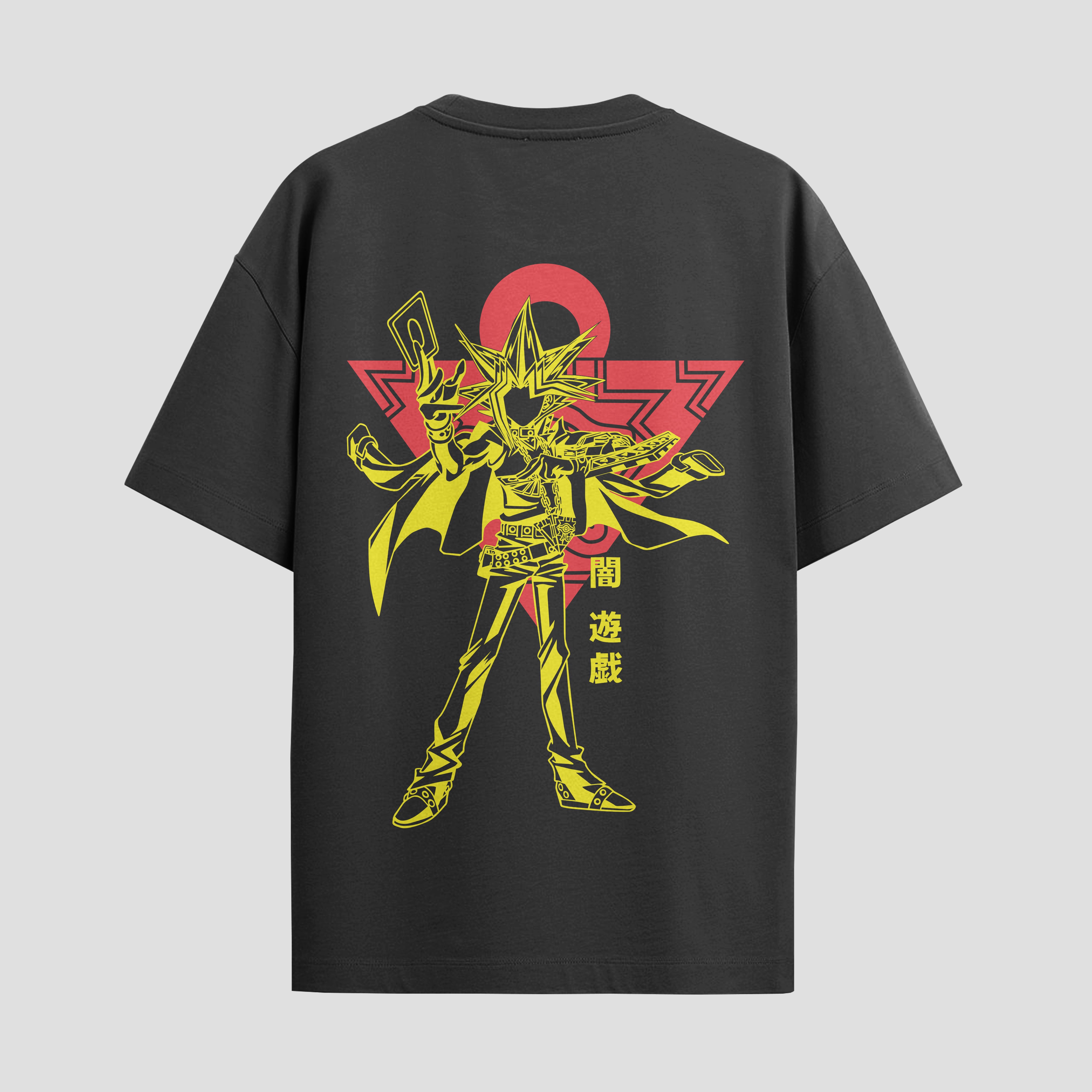 Playera urbana de anime y gaming ExtraLife MX, corte Standard Fit unisex ligero y transpirable en color Deep Black y Pure White, ropa de uso diario para gym y casual.