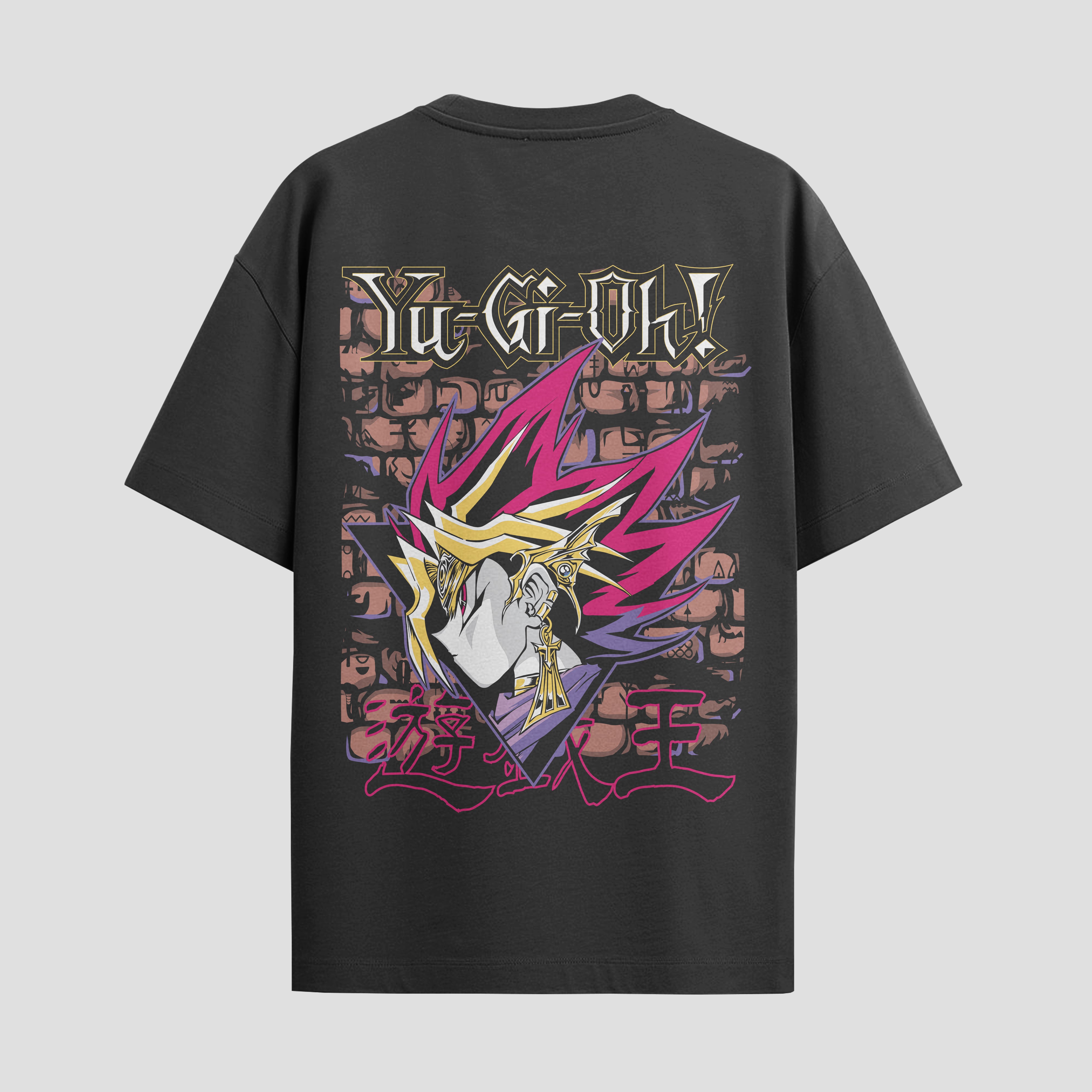 Playera urbana de anime y gaming ExtraLife MX, corte Standard Fit unisex ligero y transpirable en color Deep Black y Pure White, ropa de uso diario para gym y casual.