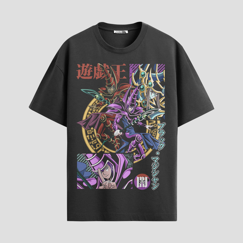 Playera urbana de anime y gaming ExtraLife MX, corte Standard Fit unisex ligero y transpirable en color Deep Black y Pure White, ropa de uso diario para gym y casual.