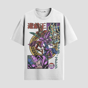 Playera urbana de anime y gaming ExtraLife MX, corte Standard Fit unisex ligero y transpirable en color Deep Black y Pure White, ropa de uso diario para gym y casual.