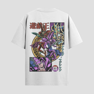 Playera urbana de anime y gaming ExtraLife MX, corte Standard Fit unisex ligero y transpirable en color Deep Black y Pure White, ropa de uso diario para gym y casual.