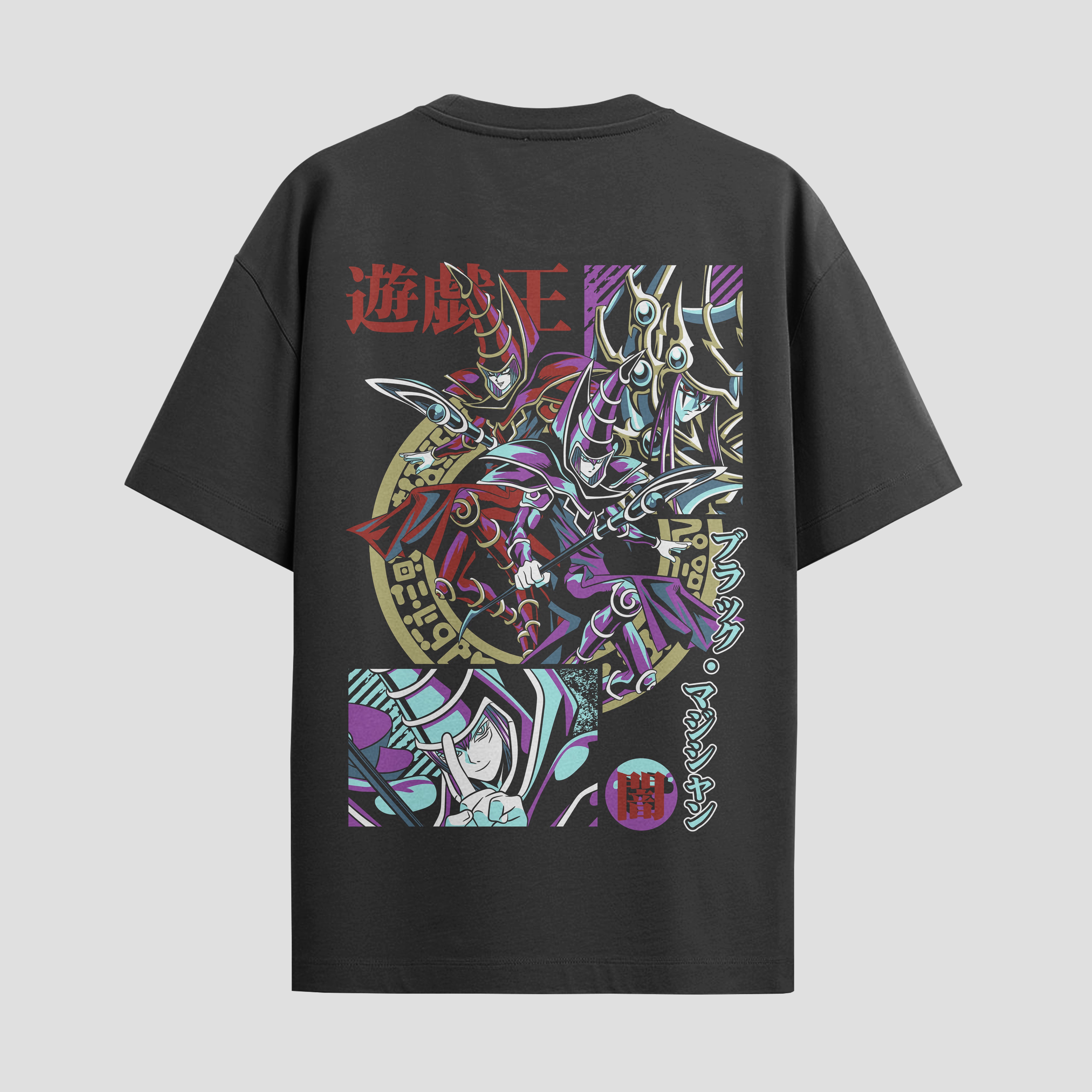 Playera urbana de anime y gaming ExtraLife MX, corte Standard Fit unisex ligero y transpirable en color Deep Black y Pure White, ropa de uso diario para gym y casual.