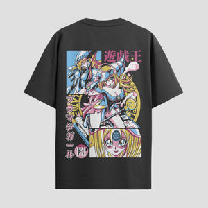 Playera urbana de anime y gaming ExtraLife MX, corte Standard Fit unisex ligero y transpirable en color Deep Black y Pure White, ropa de uso diario para gym y casual.