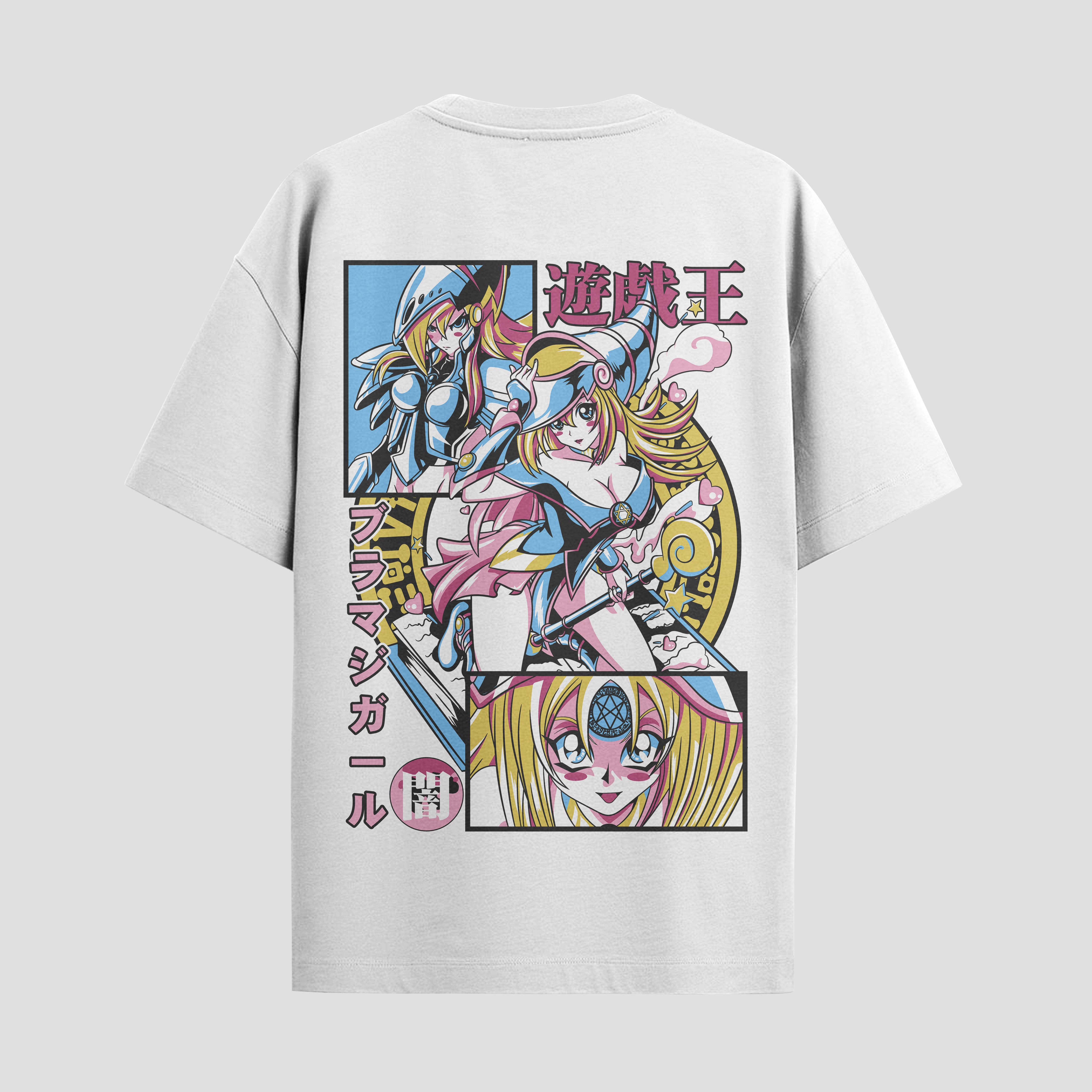 Playera urbana de anime y gaming ExtraLife MX, corte Standard Fit unisex ligero y transpirable en color Deep Black y Pure White, ropa de uso diario para gym y casual.