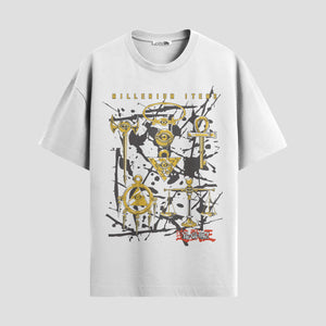 Playera urbana de anime y gaming ExtraLife MX, corte Standard Fit unisex ligero y transpirable en color Deep Black y Pure White, ropa de uso diario para gym y casual.