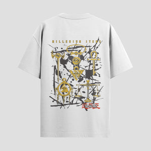 Playera urbana de anime y gaming ExtraLife MX, corte Standard Fit unisex ligero y transpirable en color Deep Black y Pure White, ropa de uso diario para gym y casual.