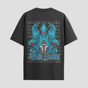 Playera urbana de anime y gaming ExtraLife MX, corte Standard Fit unisex ligero y transpirable en color Deep Black y Pure White, ropa de uso diario para gym y casual.
