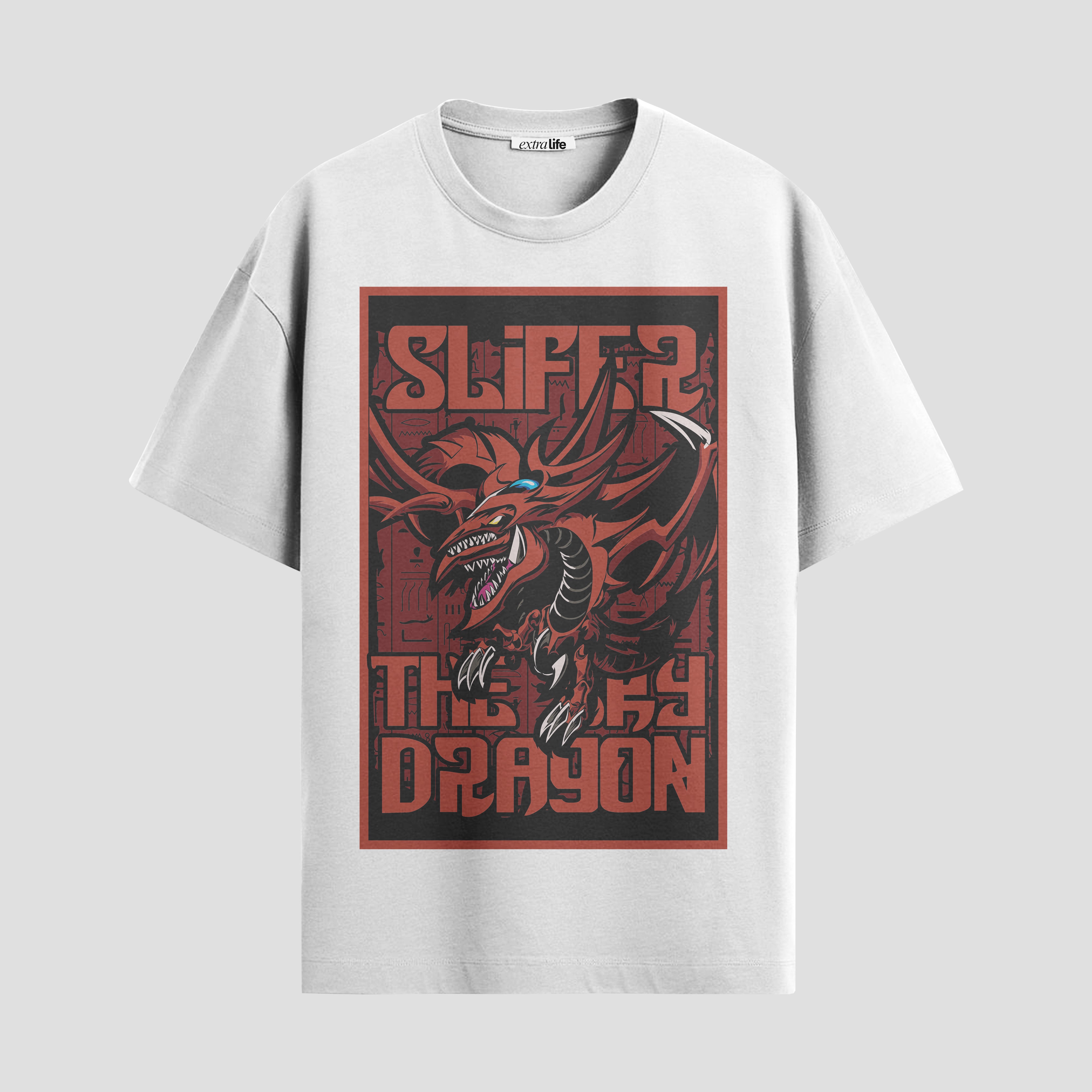 Playera urbana de anime y gaming ExtraLife MX, corte Standard Fit unisex ligero y transpirable en color Deep Black y Pure White, ropa de uso diario para gym y casual.