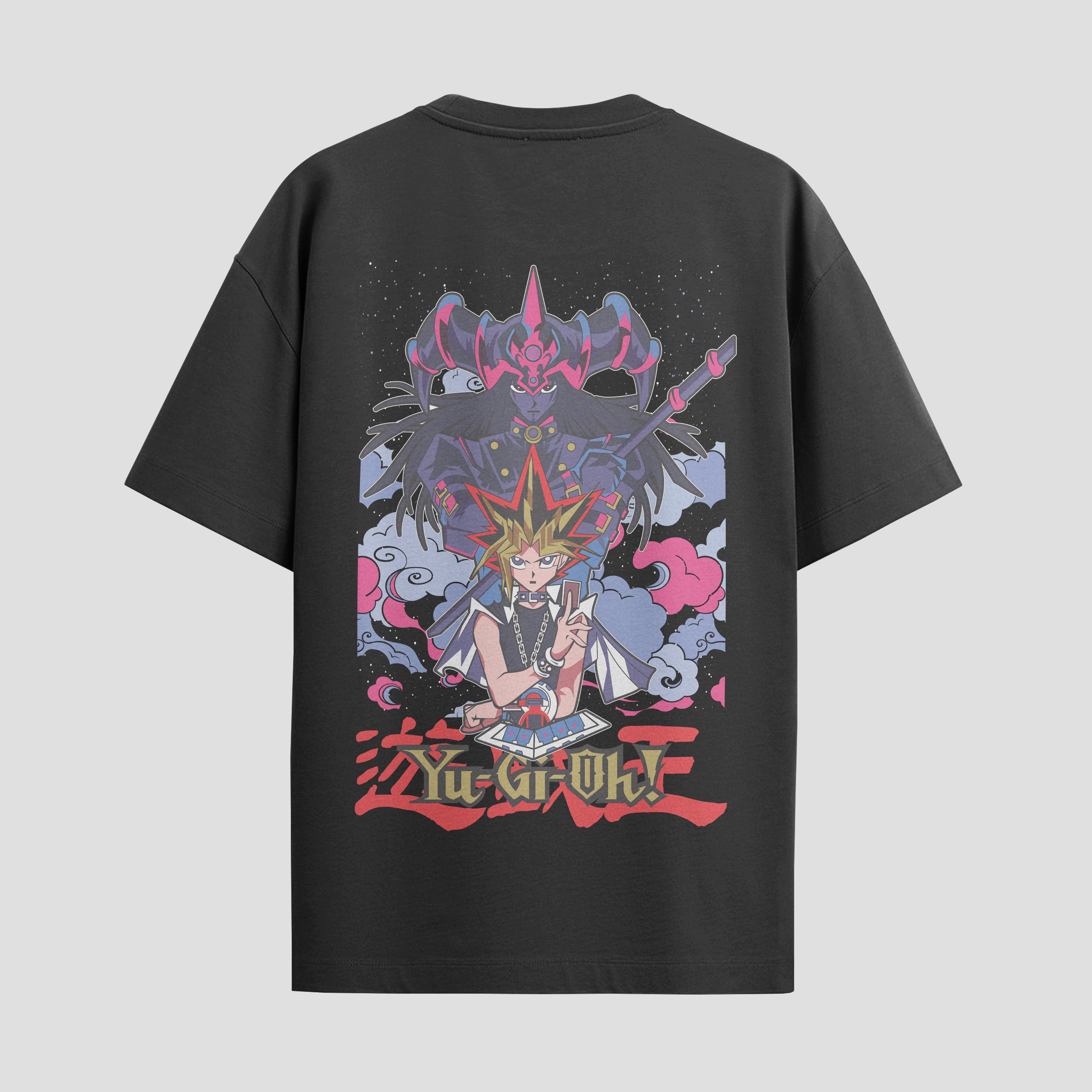 Playera urbana de anime y gaming ExtraLife MX, corte Standard Fit unisex ligero y transpirable en color Deep Black y Pure White, ropa de uso diario para gym y casual.