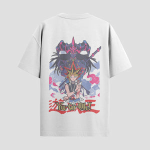 Playera urbana de anime y gaming ExtraLife MX, corte Standard Fit unisex ligero y transpirable en color Deep Black y Pure White, ropa de uso diario para gym y casual.