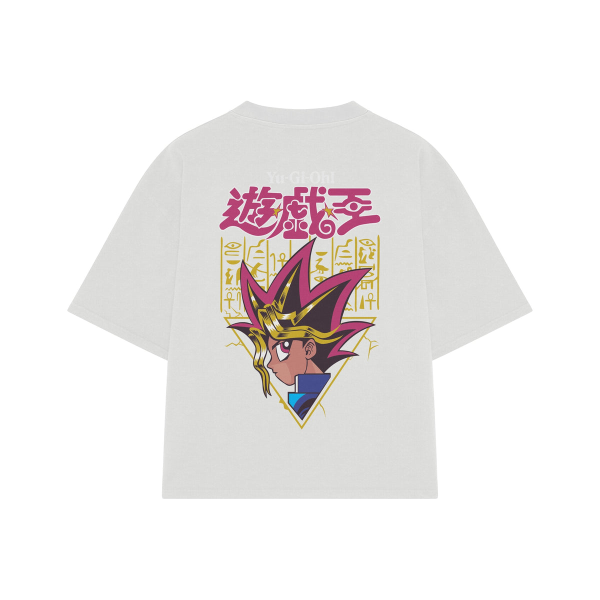 Playera streetwear premium de anime y gaming ExtraLife MX, corte oversized drop shoulder ligero y fresco en color Deep Black y Off-White, moda urbana mexicana de culto.