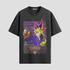 Playera urbana de anime y gaming ExtraLife MX, corte Standard Fit unisex ligero y transpirable en color Deep Black y Pure White, ropa de uso diario para gym y casual.