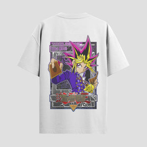 Playera urbana de anime y gaming ExtraLife MX, corte Standard Fit unisex ligero y transpirable en color Deep Black y Pure White, ropa de uso diario para gym y casual.