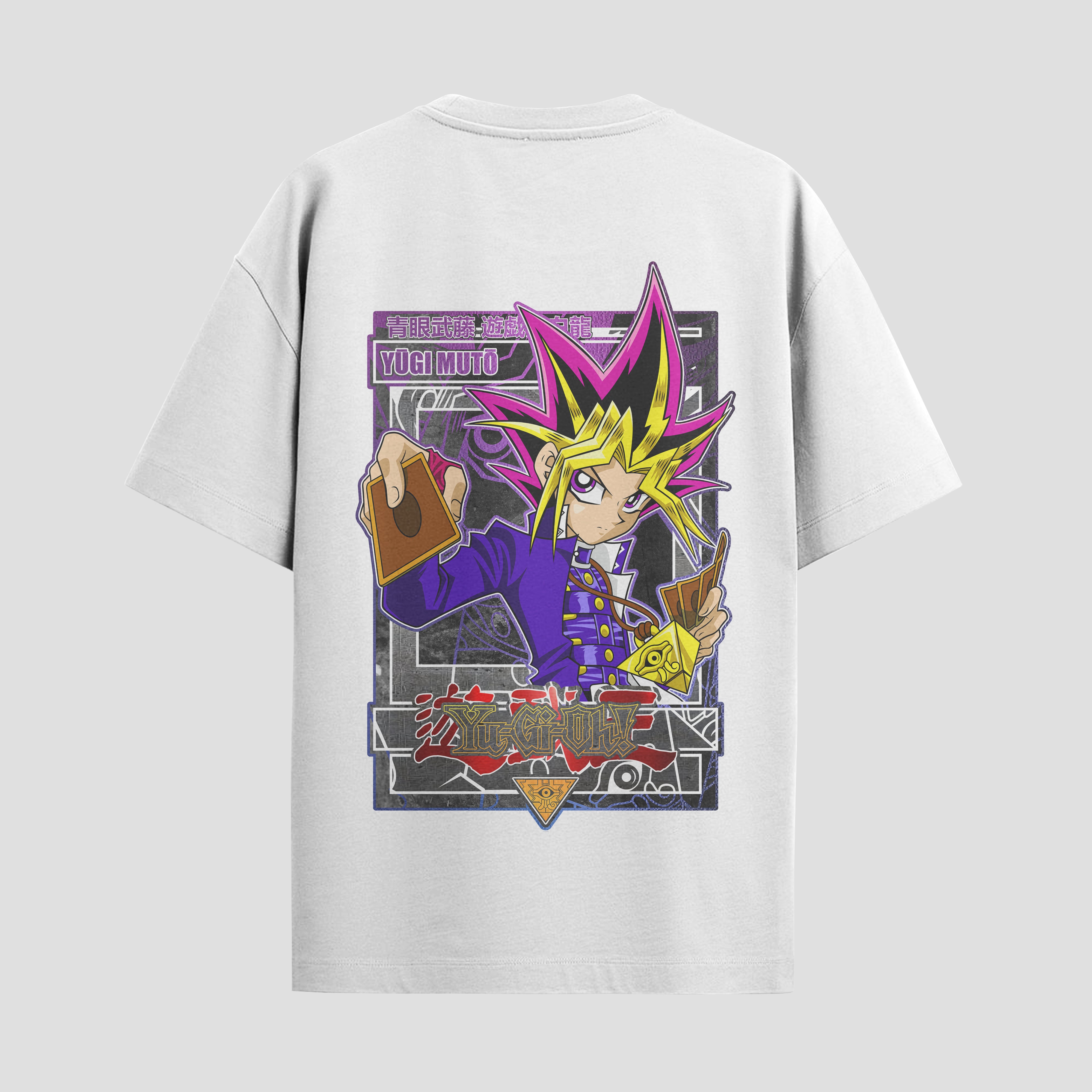 Playera urbana de anime y gaming ExtraLife MX, corte Standard Fit unisex ligero y transpirable en color Deep Black y Pure White, ropa de uso diario para gym y casual.
