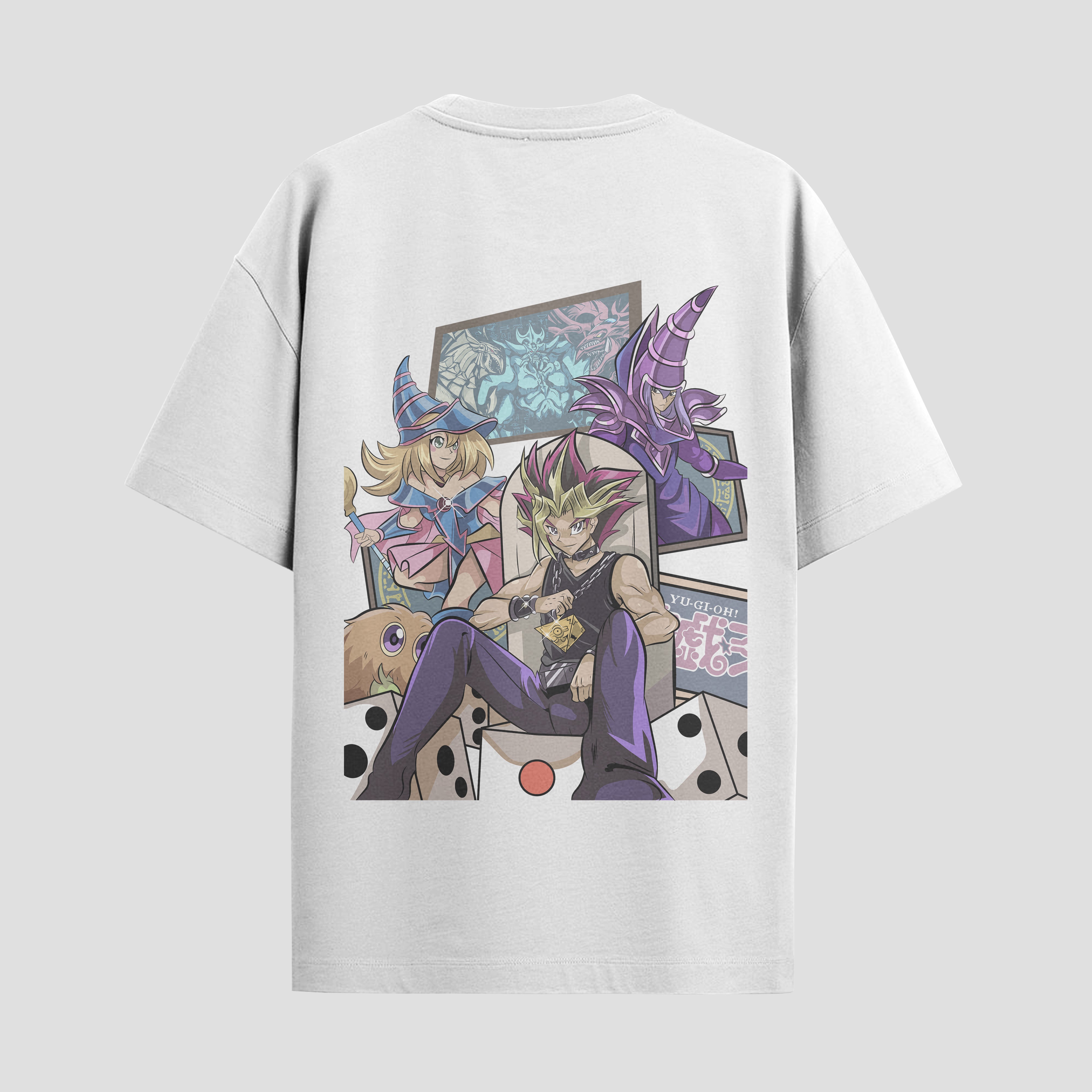 Playera urbana de anime y gaming ExtraLife MX, corte Standard Fit unisex ligero y transpirable en color Deep Black y Pure White, ropa de uso diario para gym y casual.