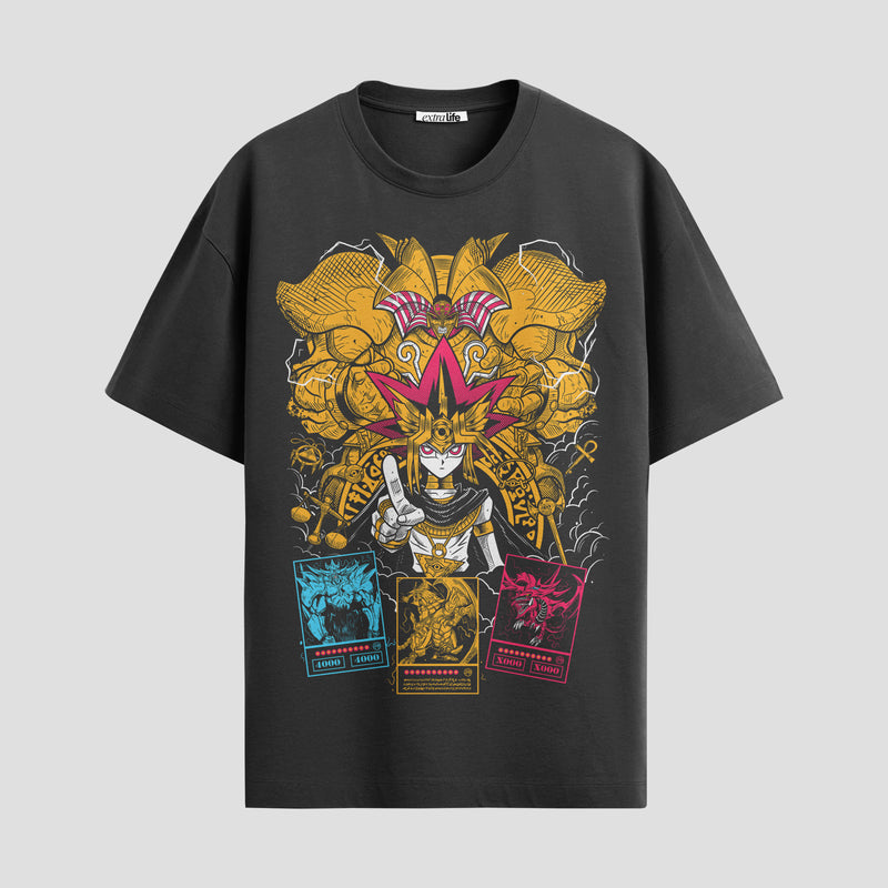Playera urbana de anime y gaming ExtraLife MX, corte Standard Fit unisex ligero y transpirable en color Deep Black y Pure White, ropa de uso diario para gym y casual.