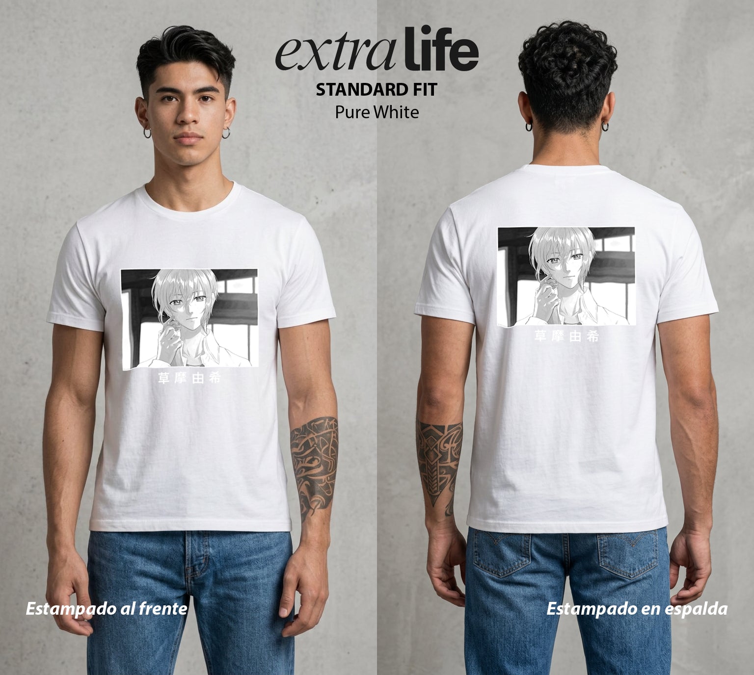 El Zodiaco Oculto | La Rata del Zodiaco #04510 - Playera Standard Fit | Pure White - Foto en modelo