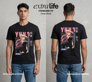 El Diario del Futuro | La Mas Letal del Amor #04518 - Playera Standard Fit | Deep Black - Foto en modelo