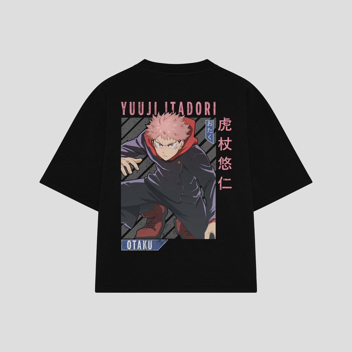 Playera streetwear premium de anime y gaming ExtraLife MX, corte oversized drop shoulder ligero y fresco en color Deep Black y Off-White, moda urbana mexicana de culto.