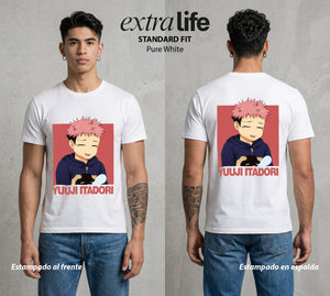 El Arte de las Maldiciones | El Poder sin Tecnica #04534 - Playera Standard Fit | Pure White - Foto en modelo
