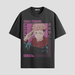 Playera urbana de anime y gaming ExtraLife MX, corte Standard Fit unisex ligero y transpirable en color Deep Black y Pure White, ropa de uso diario para gym y casual.