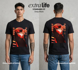 El Arte de las Maldiciones | Fuerza de Voluntad #04547 - Playera Standard Fit | Deep Black - Foto en modelo