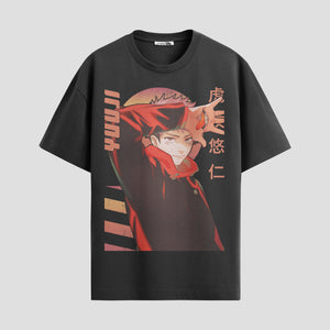Playera urbana de anime y gaming ExtraLife MX, corte Standard Fit unisex ligero y transpirable en color Deep Black y Pure White, ropa de uso diario para gym y casual.