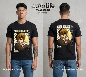 El Ojo del Mal | El Syndrome del Amor #04554 - Playera Standard Fit | Deep Black - Foto en modelo