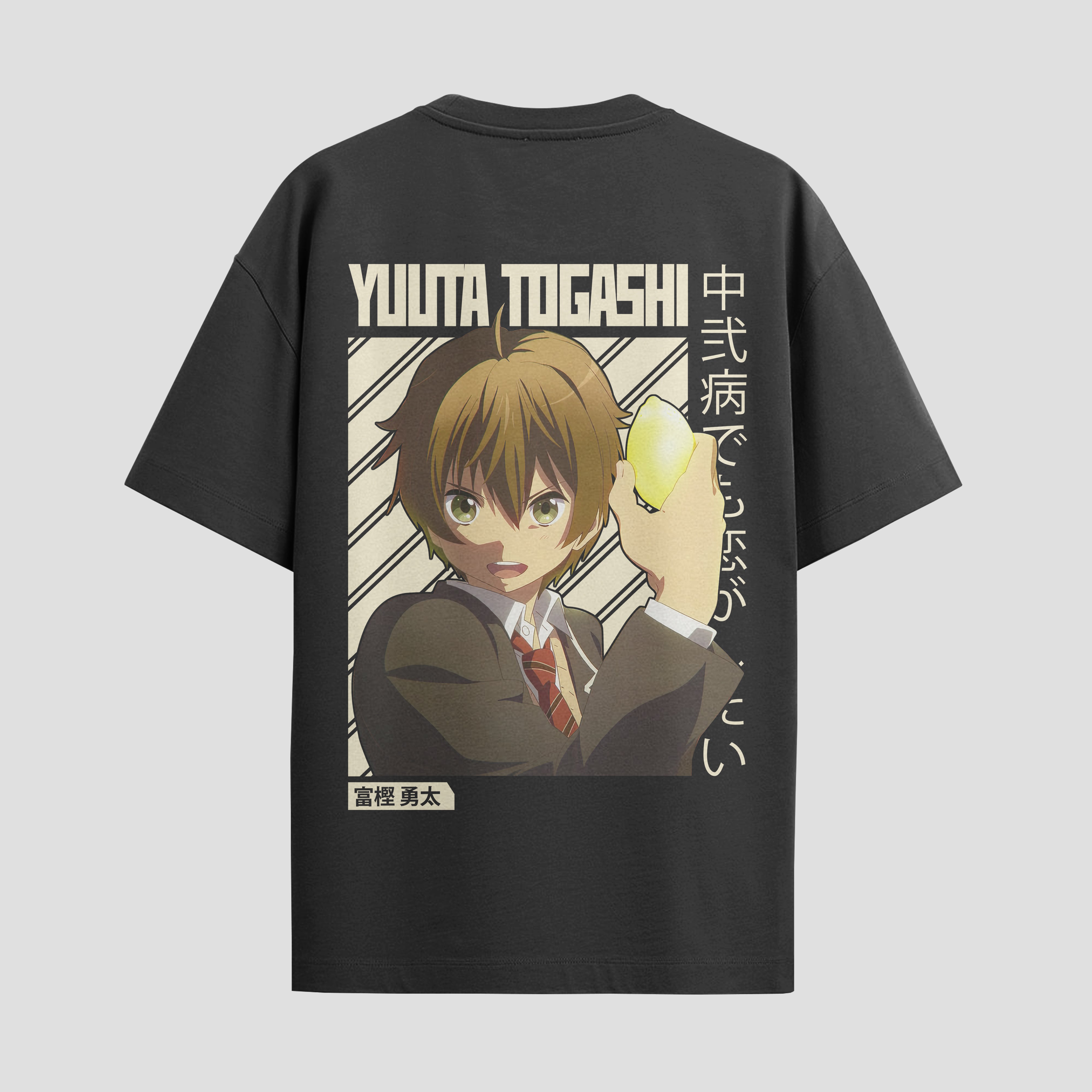 Playera urbana de anime y gaming ExtraLife MX, corte Standard Fit unisex ligero y transpirable en color Deep Black y Pure White, ropa de uso diario para gym y casual.