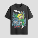 Playera urbana de anime y gaming ExtraLife MX, corte Standard Fit unisex ligero y transpirable en color Deep Black y Pure White, ropa de uso diario para gym y casual.