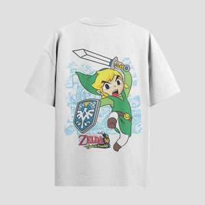 Playera urbana de anime y gaming ExtraLife MX, corte Standard Fit unisex ligero y transpirable en color Deep Black y Pure White, ropa de uso diario para gym y casual.