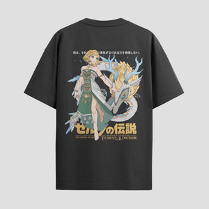 Playera urbana de anime y gaming ExtraLife MX, corte Standard Fit unisex ligero y transpirable en color Deep Black y Pure White, ropa de uso diario para gym y casual.