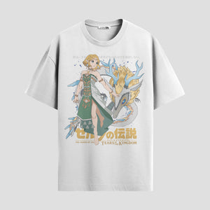 Playera urbana de anime y gaming ExtraLife MX, corte Standard Fit unisex ligero y transpirable en color Deep Black y Pure White, ropa de uso diario para gym y casual.
