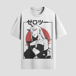 Playera urbana de anime y gaming ExtraLife MX, corte Standard Fit unisex ligero y transpirable en color Deep Black y Pure White, ropa de uso diario para gym y casual.