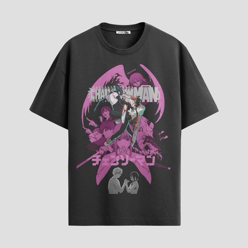 Playera urbana de anime y gaming ExtraLife MX, corte Standard Fit unisex ligero y transpirable en color Deep Black y Pure White, ropa de uso diario para gym y casual.