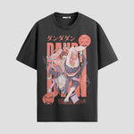 Playera urbana de anime y gaming ExtraLife MX, corte Standard Fit unisex ligero y transpirable en color Deep Black y Pure White, ropa de uso diario para gym y casual.